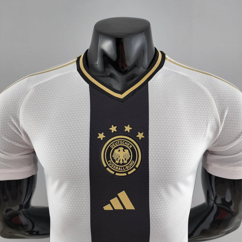 Maillot Sélection Allemagne I 2022 Branca Masculin Joueur