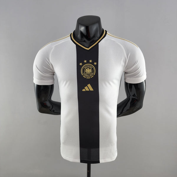 Maillot Sélection Allemagne I 2022 Branca Masculin Joueur