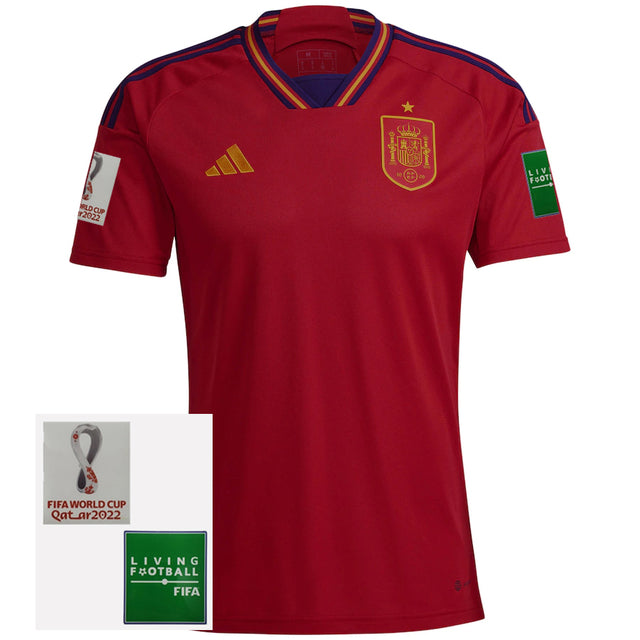 Maillot Sélection Espagne I 2022 [Avec patch] - Rouge