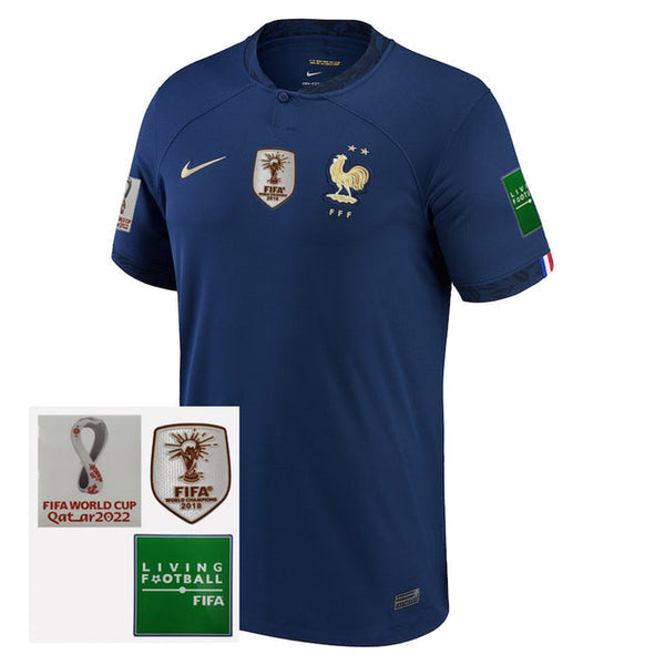 Maillot Sélection France I 2022 [Patch Campeão do Mundo] - Bleu