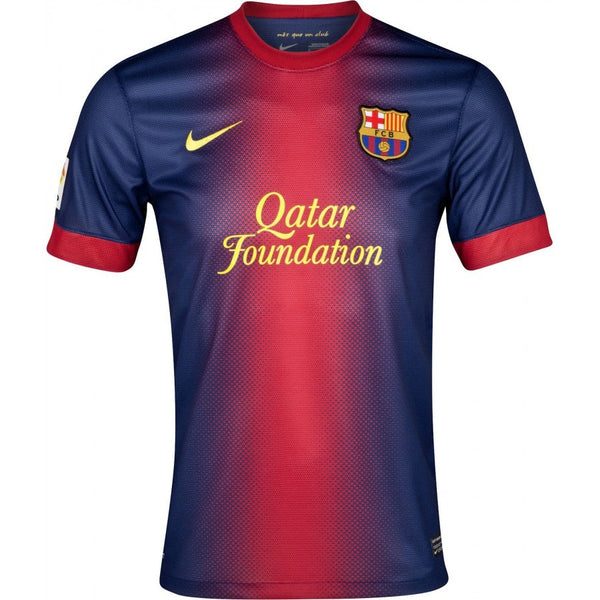 Maillot Barcelona Rétro 2012/2013 - Bleu et grenat