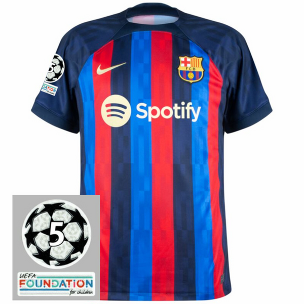 Maillot Barcelona I [Patch Champions League] 22/23 - grenat