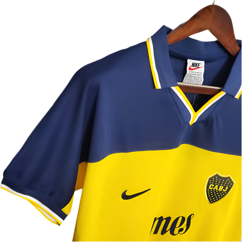 Maillot Boca Juniors Rétro 1999 Bleu et Amarela -