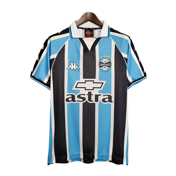 Maillot Grêmio Rétro 2000 Bleu et Noir -