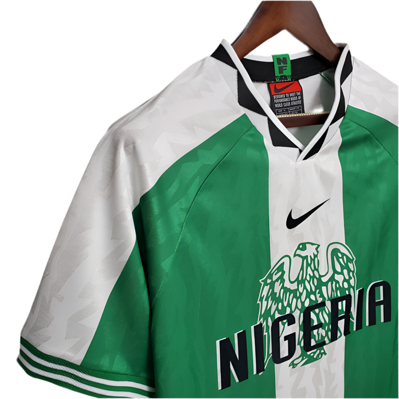 Maillot Nigéria Rétro 1996 Vert et Branca -