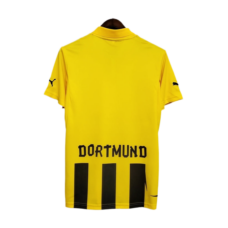 Maillot Borussia Dortmund Rétro 12/13 Amarela et Noir