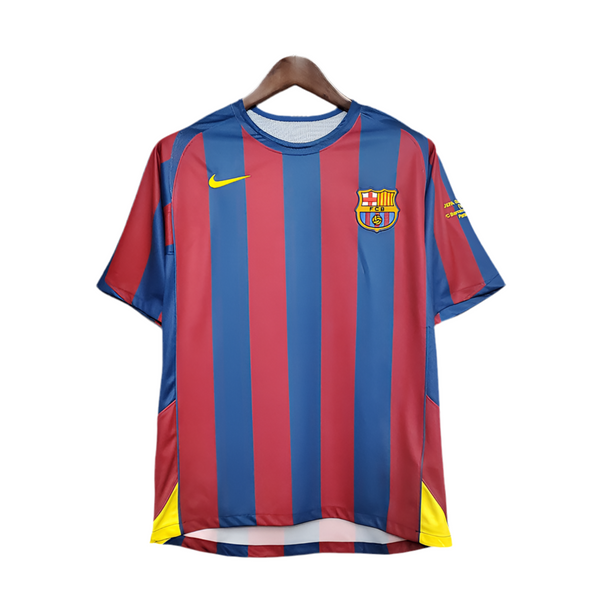 Maillot Barcelona Rétro 2006 - Bleu et Rouge