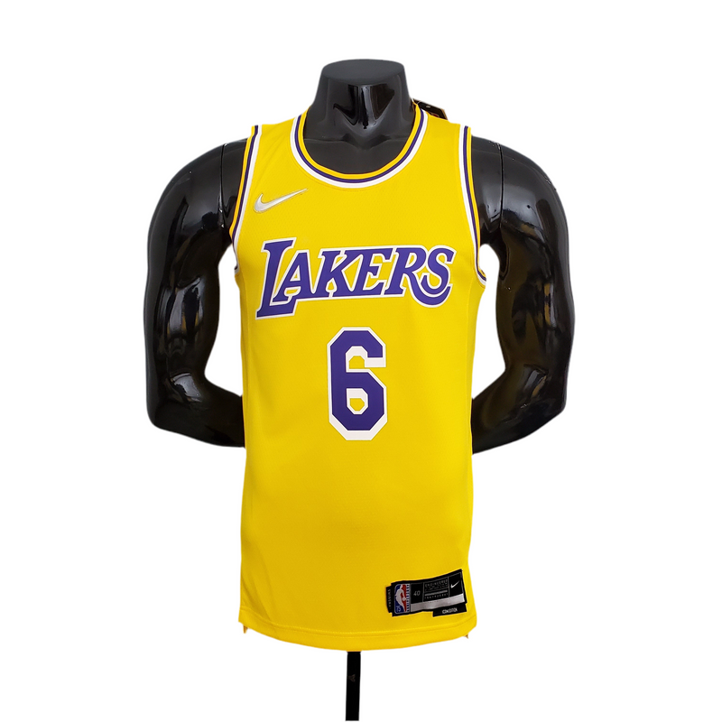 Régate NBA Los Angeles Lakers Mâle 75h Anniversary - Jaune