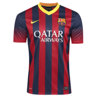 Maillot Barcelona Rétro 2013/2014 - Bleu et grenat