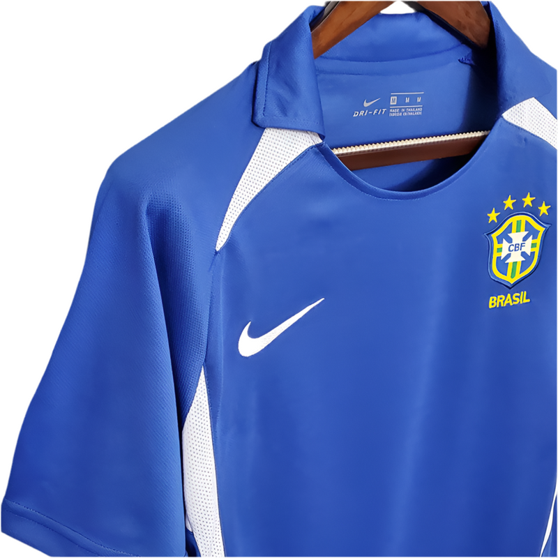 Maillot Sélection Brésileira Rétro 2002 Bleu -