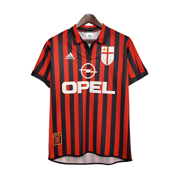 Maillot AC Milan Rétro 1999/2000 - Rouge et Noir