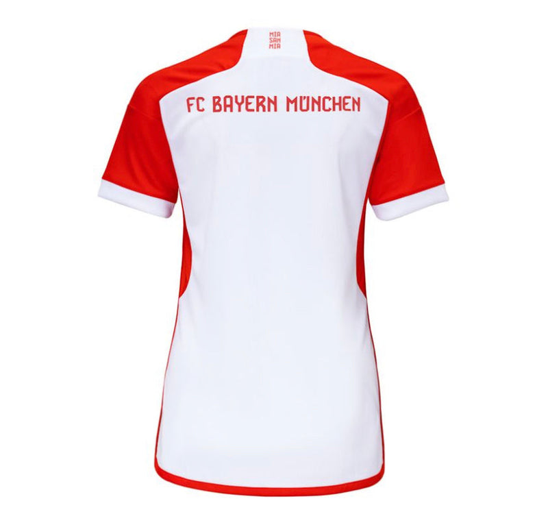 Maillot Femelle BayernMunique I 23/24 - Blanc et Rouge