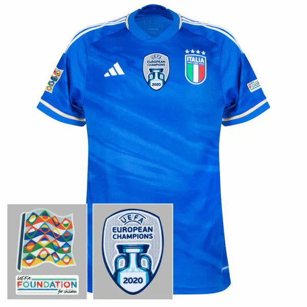 Maillot Italie I 23/24 avec Patch - Bleu