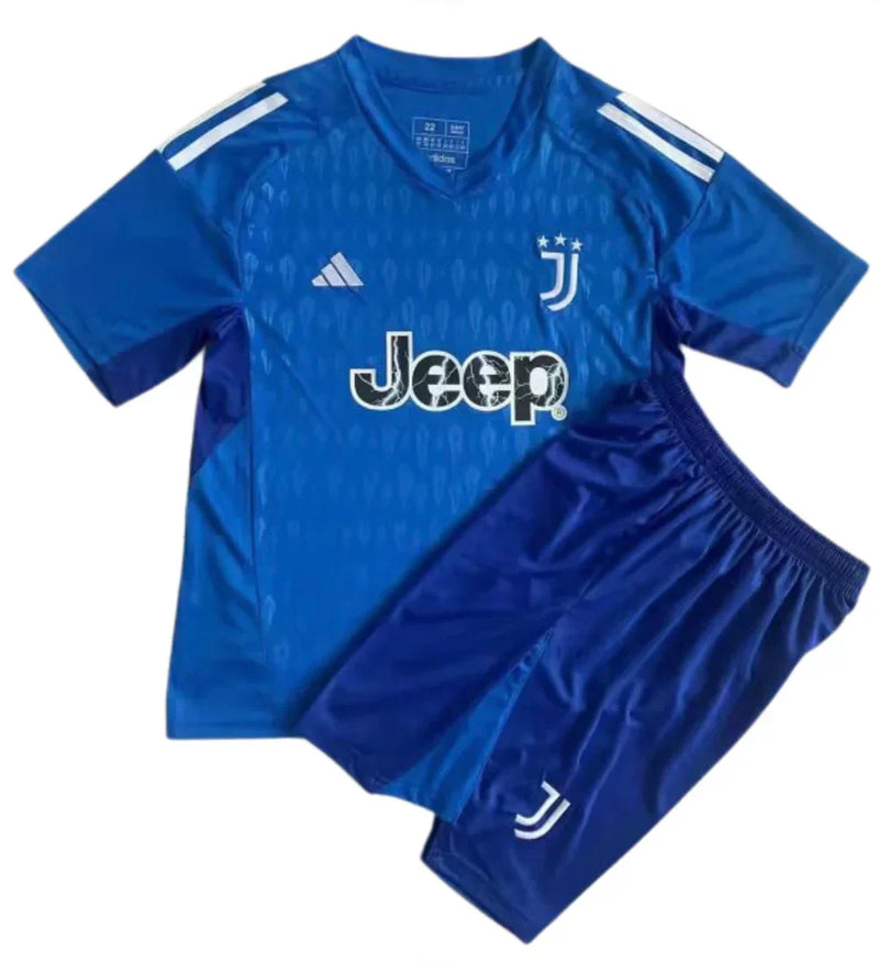 Trousse pour enfants Juventus Gardien 23/24 - Bleu