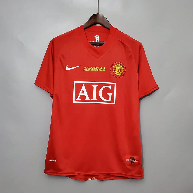 Maillot Manchester United  Rétro 2007/08 Champions League Edition - Rouge