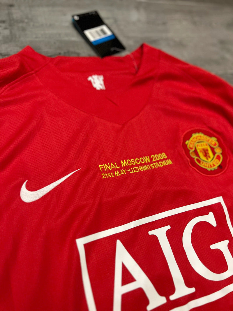 Maillot Manches longues Manchester United 2007/2008 - Rouge