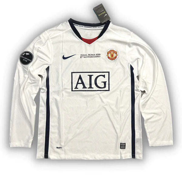 Maillot Manches longues Manchester United II 2008/2009 - Blanc