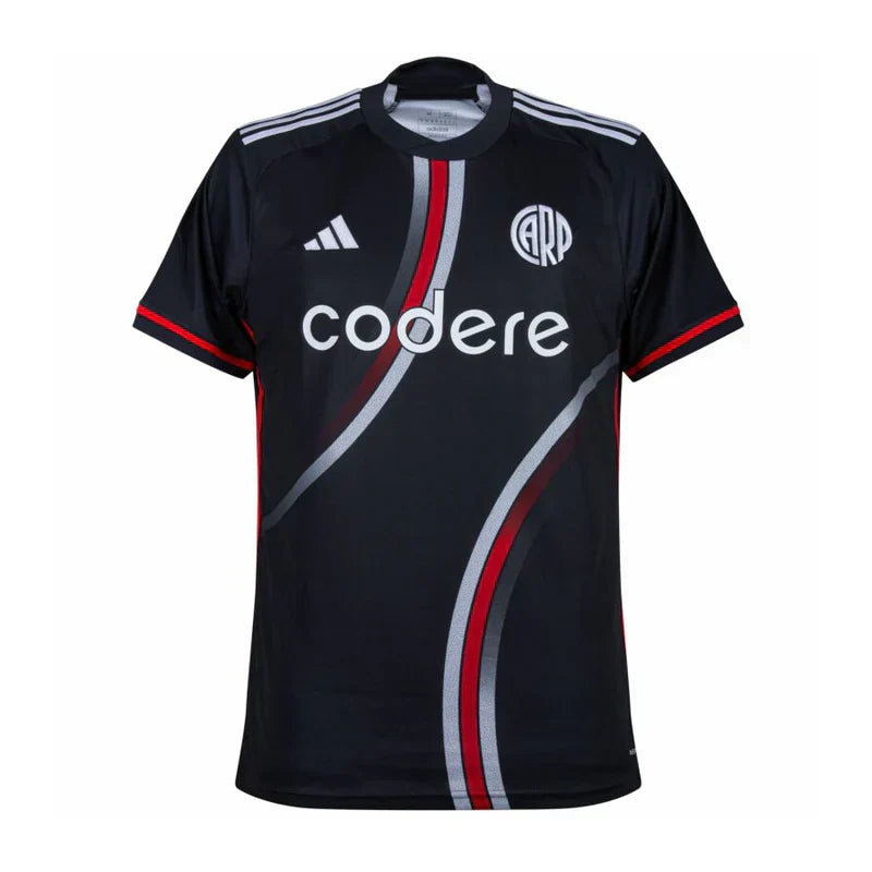 Maillot River Plate III 24/25 - Preto et Rouge