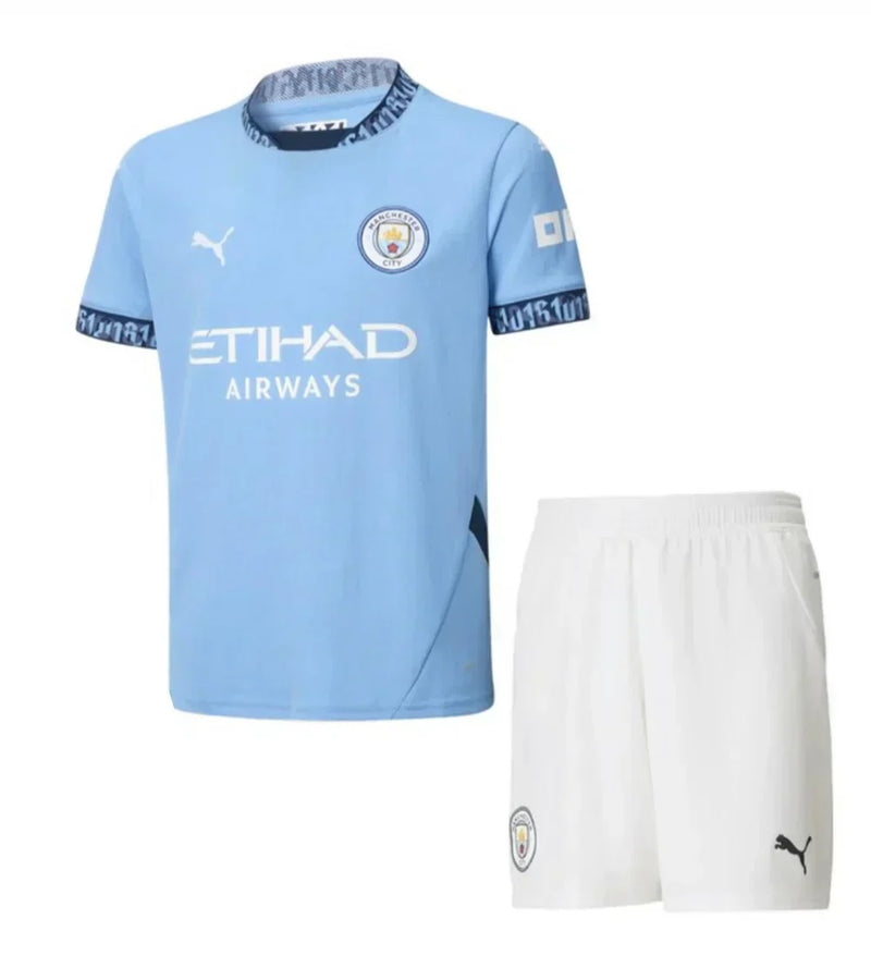 Trousse pour enfants Manchester City I 24/25 - Bleu et Blanc