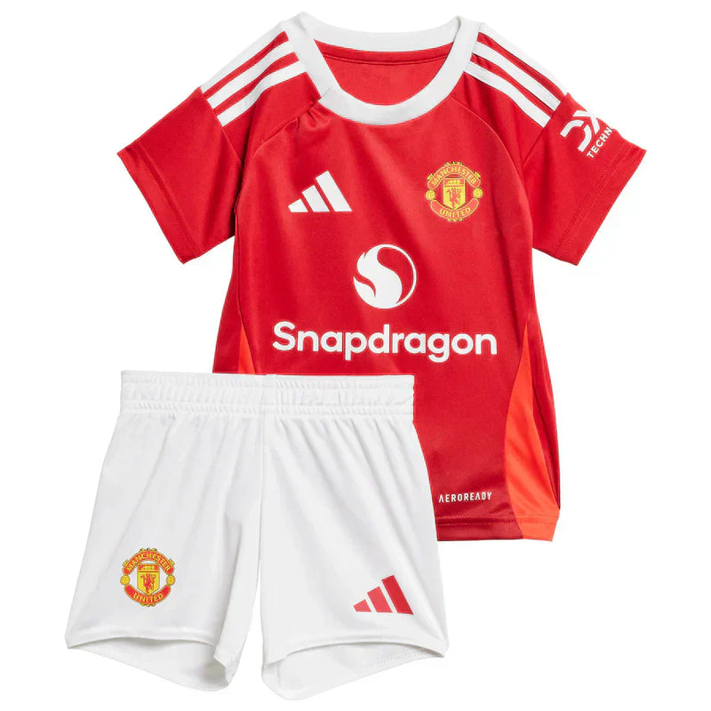 Trousse pour enfants Manchester United I 24/25 - Rouge et Blanc