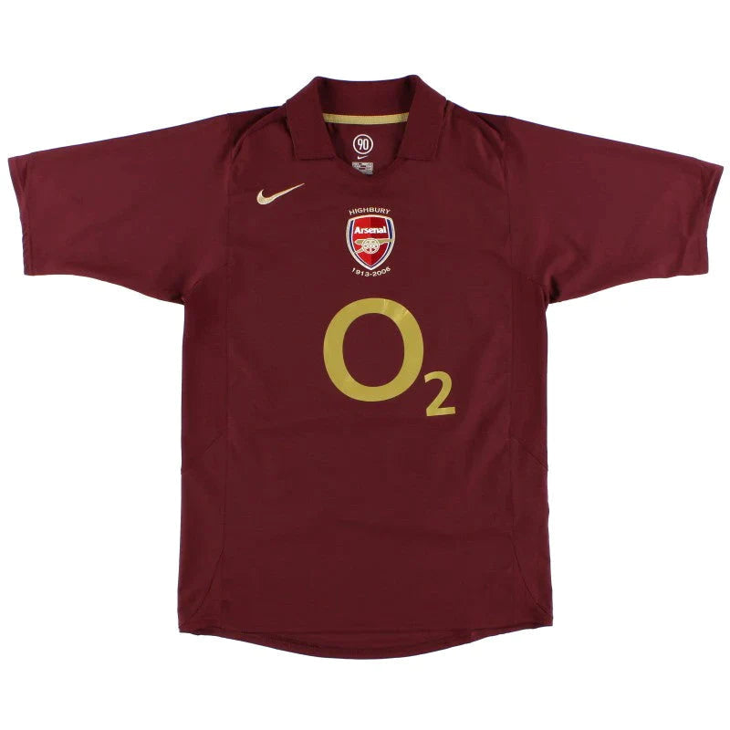 Maillot Arsenal Rétro 2005/2006 - Vin