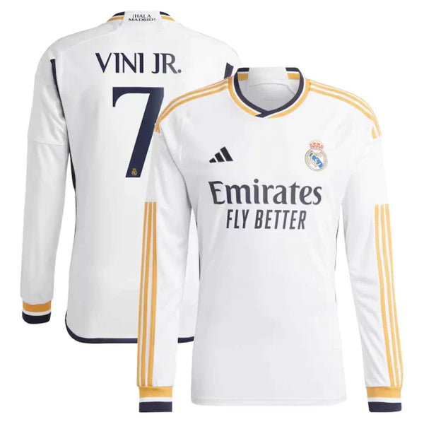 Maillot Manches longues Real Madrid I [VINI JR #7] 23/24 - Blanc