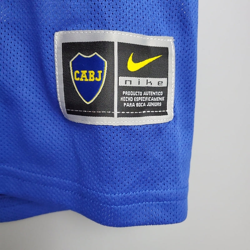 Maillot Boca Juniors Rétro 03/04 Bleu et Amarela