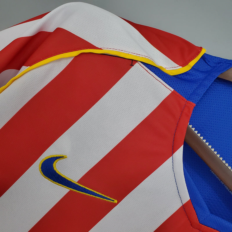 Maillot Atlético de Madrid Rétro 2004/2005 - Rouge et Branca