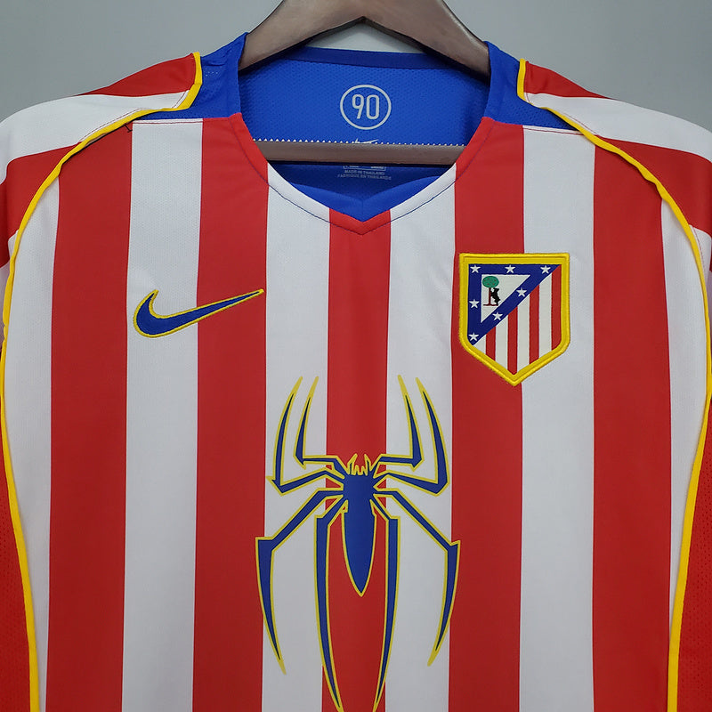 Maillot Atlético de Madrid Rétro 2004/2005 - Rouge et Branca