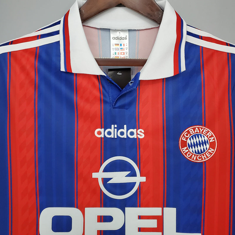 Maillot BayernMunique Rétro 1995/1997 - Bleu et Rouge