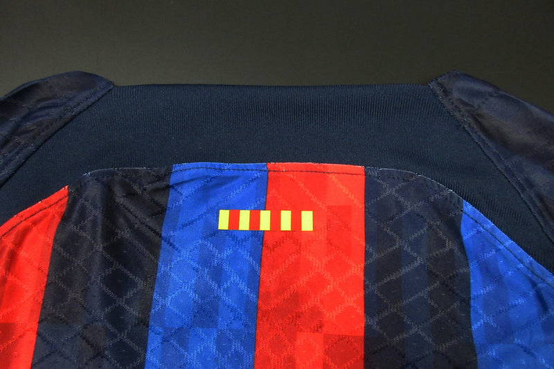 Maillot Barcelona I 22/23 Bleu et Rouge Masculin Joueur