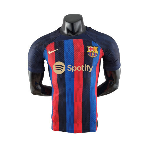 Maillot Barcelona I 22/23 Bleu et Rouge Masculin Joueur