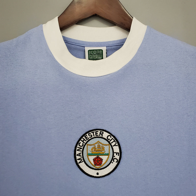 Maillot Manchester City Rétro 1972 - Bleu