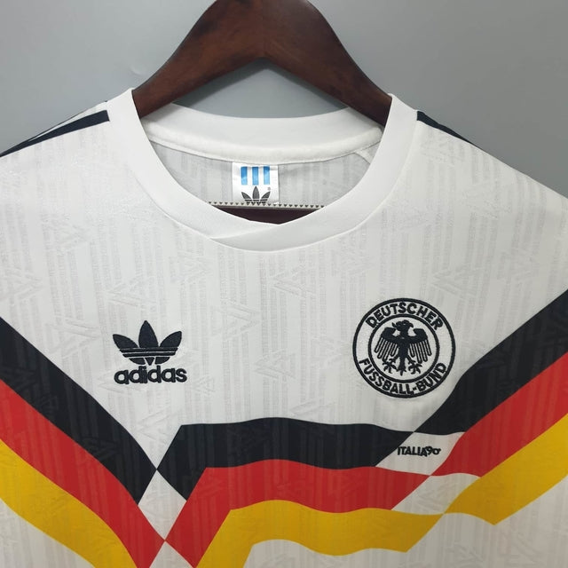 Maillot Sélection Allemagne Rétro 1990 - Branca