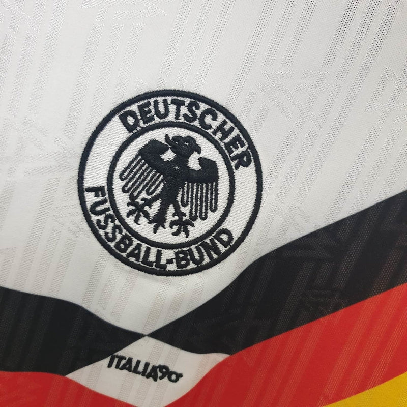 Maillot Sélection Allemagne Rétro 1990 - Branca