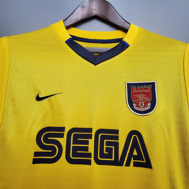 Maillot Arsenal Rétro 1999/2000 - Amarela