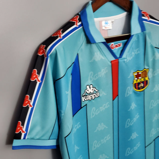 Maillot Barcelona Rétro 1996/1997 - Bleu Clara