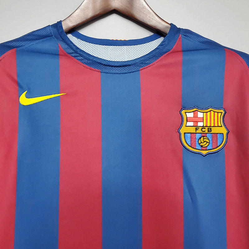 Maillot Barcelona Rétro 2006 - Bleu et Rouge