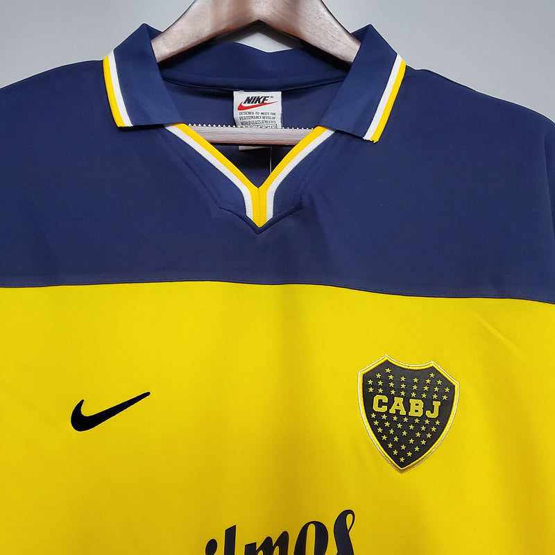 Maillot Boca Juniors Rétro 1999 Bleu et Amarela -