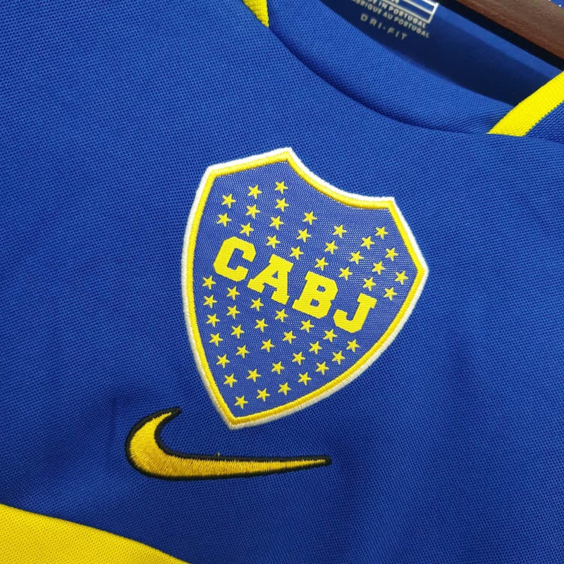 Maillot Boca Juniors Rétro 2001 Bleu et Amarela -