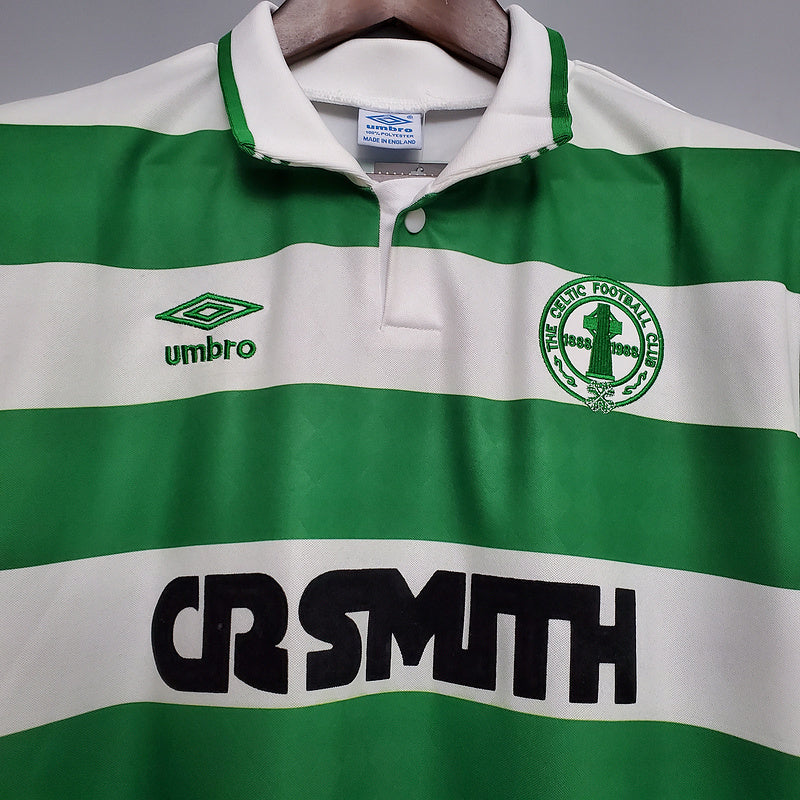 Maillot Celtic Rétro 1987/1989 - Vert et Branca