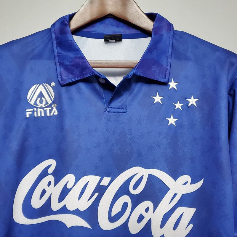 Maillot Cruzeiro Rétro 1993/1994 Bleu - Finta