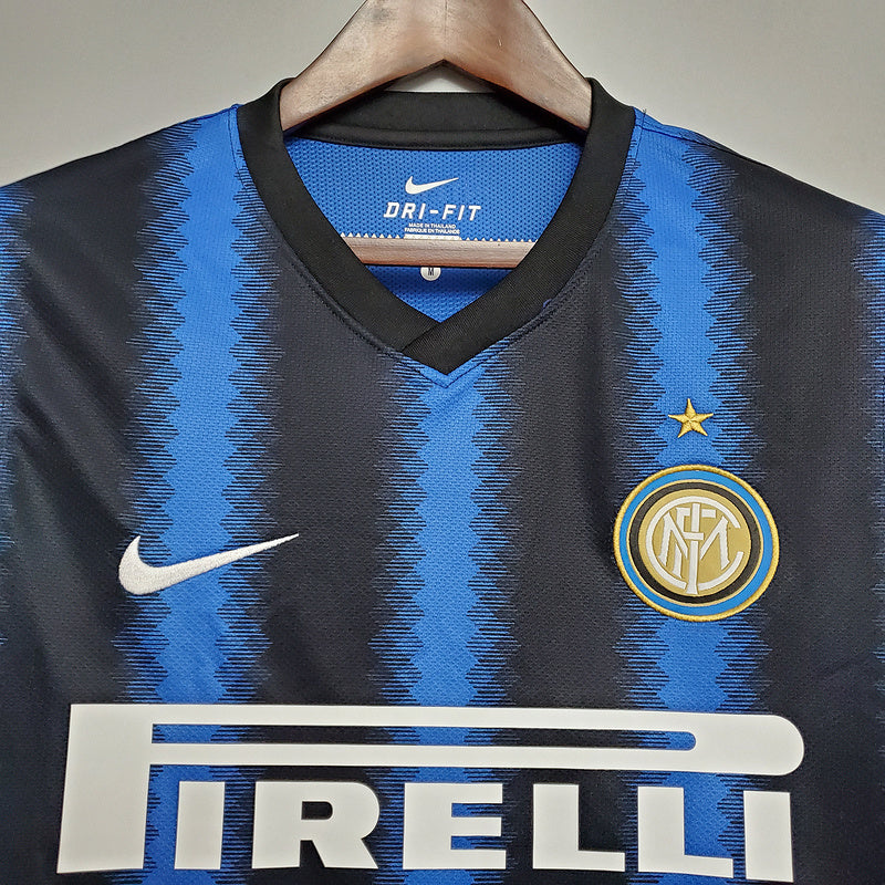 Maillot InterMilan Rétro 2010/2011 - Bleu et Noir