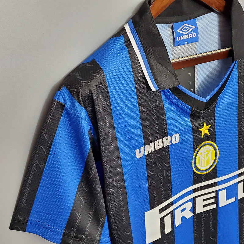 Maillot InterMilan Rétro 1997/1998 - Bleu et Noir