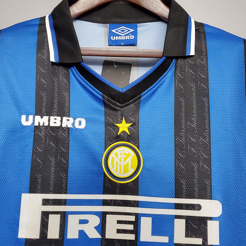 Maillot InterMilan Rétro 1997/1998 - Bleu et Noir