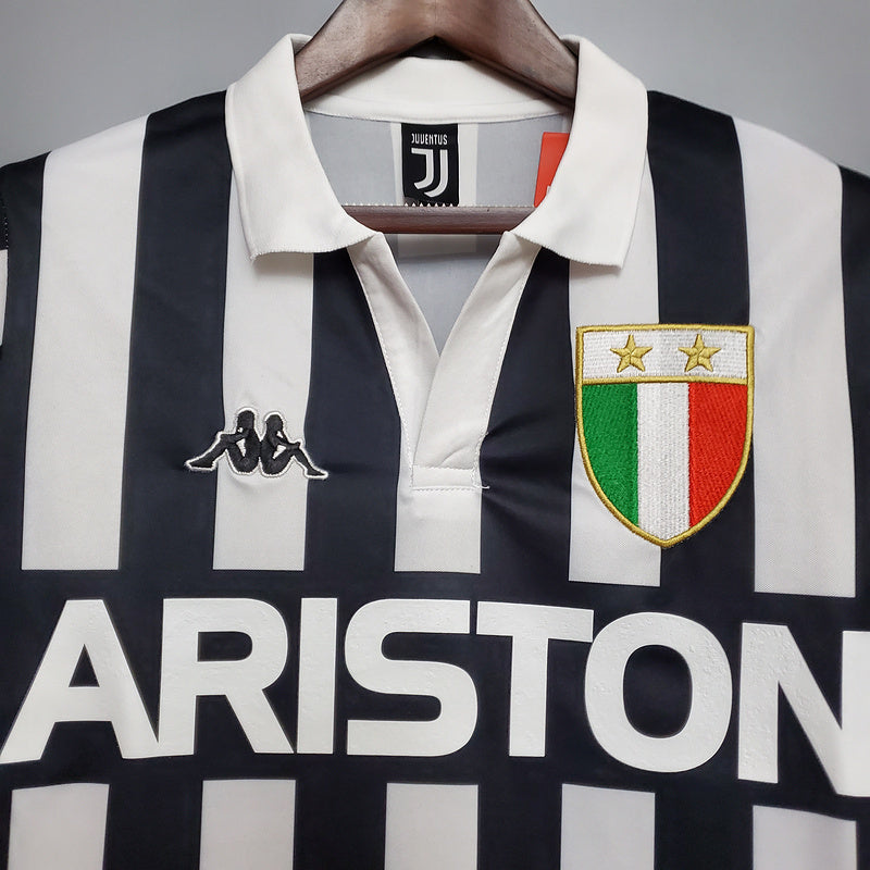 Maillot Juventus Rétro 1984/1985 - Noir et Branca