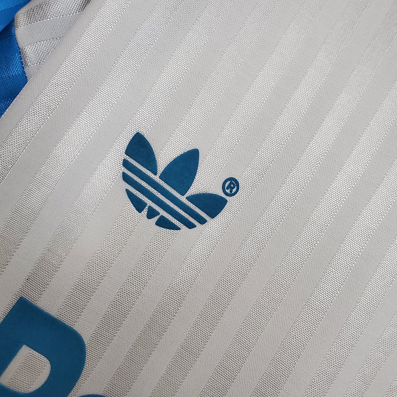 Maillot Marseille Rétro 1990 Branca -