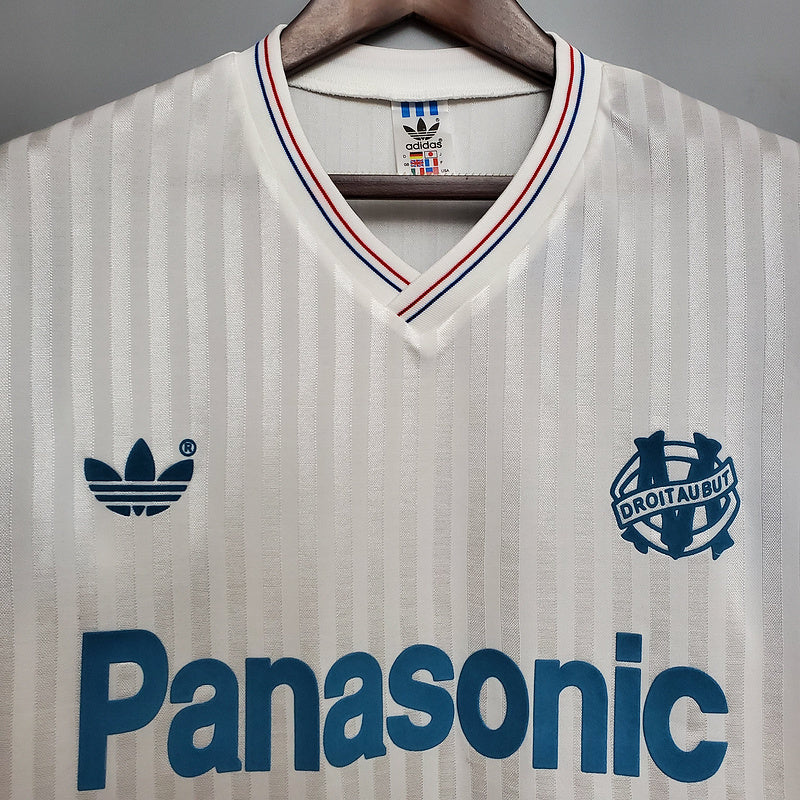 Maillot Marseille Rétro 1990 Branca -