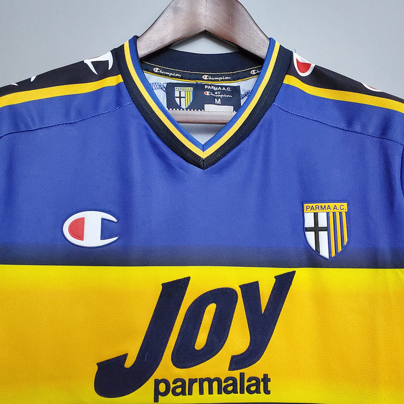 Maillot Parma Rétro 2001/2002 Bleu et Amarela - Champion