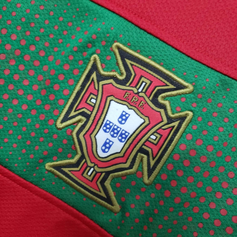 Maillot Portugal Rétro 2010 - Rouge et Vert